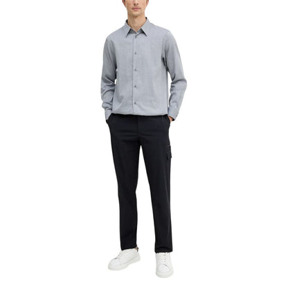 Chemise en coton noire et blanche Armani Exchange