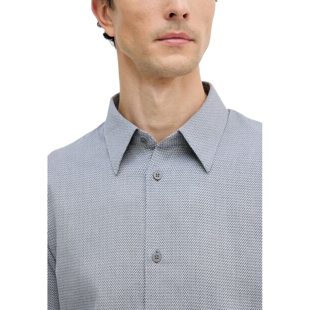 Chemise en coton noire et blanche Armani Exchange
