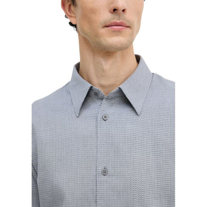 Chemise en coton noire et blanche Armani Exchange
