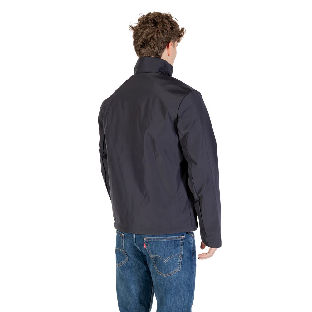 Veste longue en polyester bleu Armani Exchange
