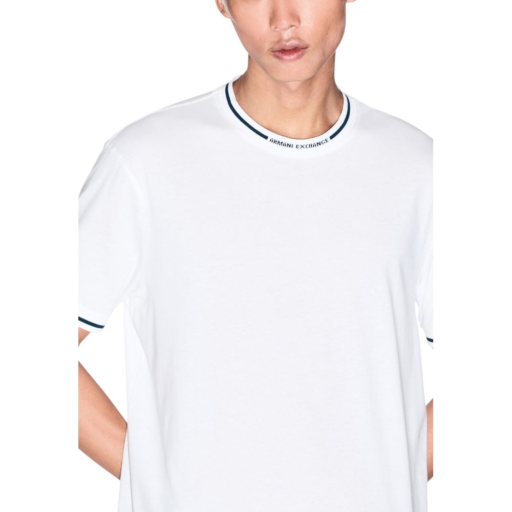 T-shirt en coton blanc Armani Exchange
