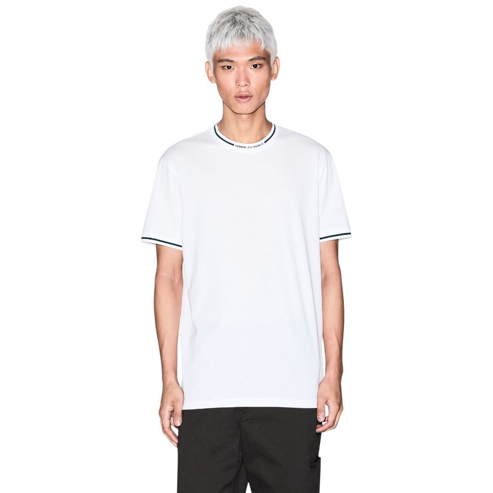 T-shirt en coton blanc Armani Exchange