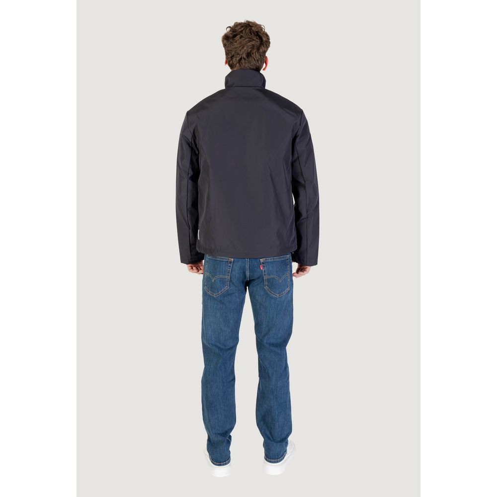 Veste longue en polyester bleu Armani Exchange