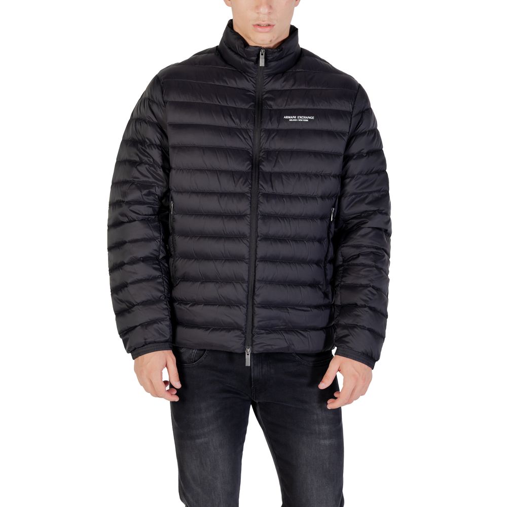 Manteau en polyamide noir Armani Exchange
