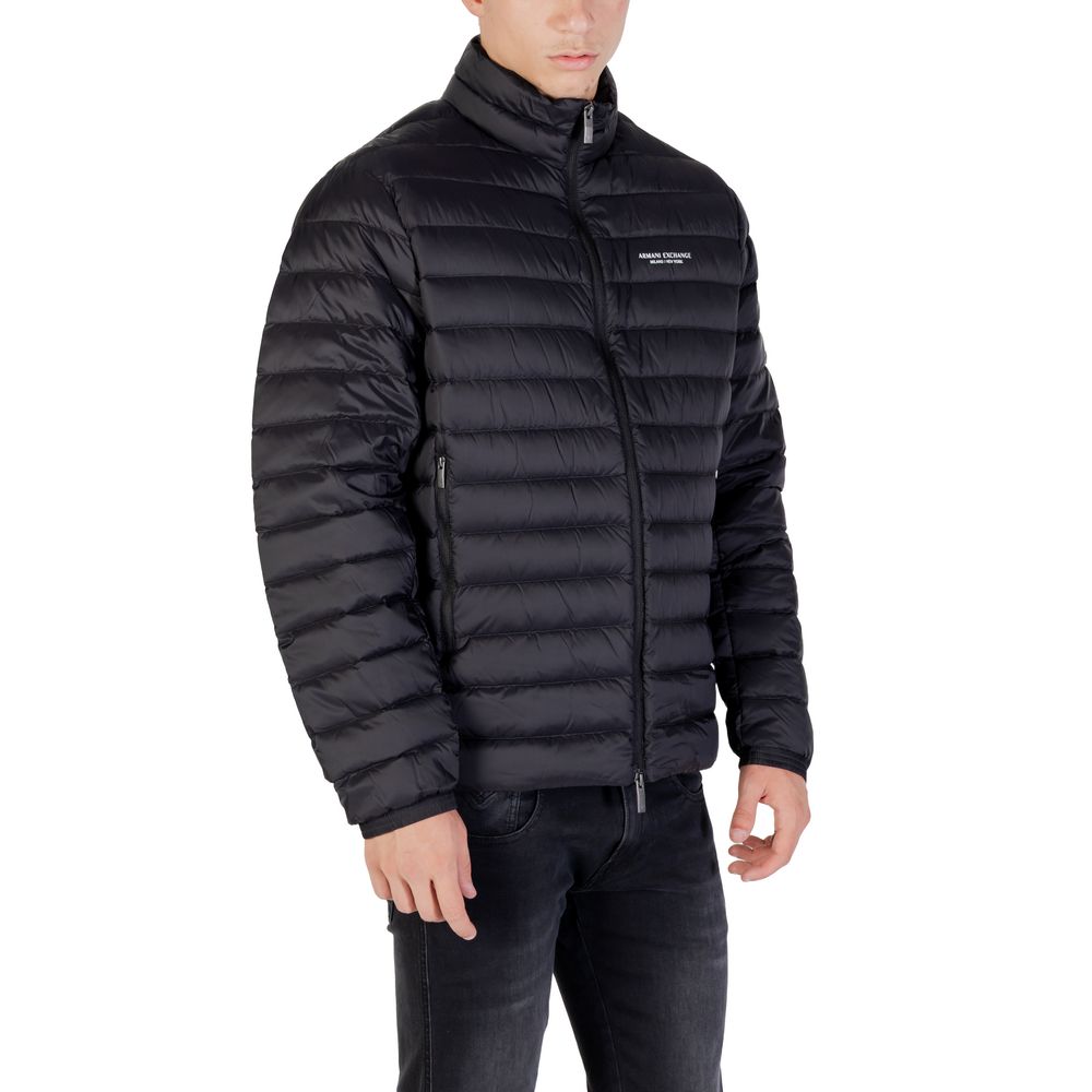 Manteau en polyamide noir Armani Exchange
