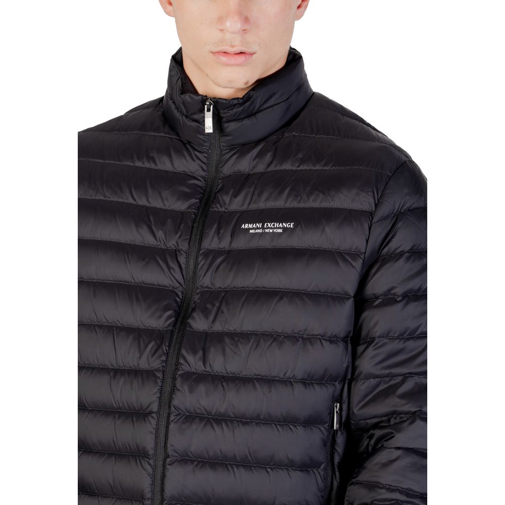 Manteau en polyamide noir Armani Exchange