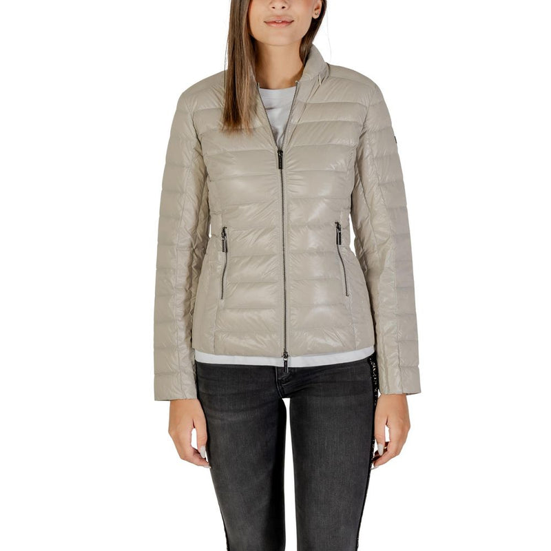 Armani Exchange Women's Beige Down Jacket - Stylish & Warm