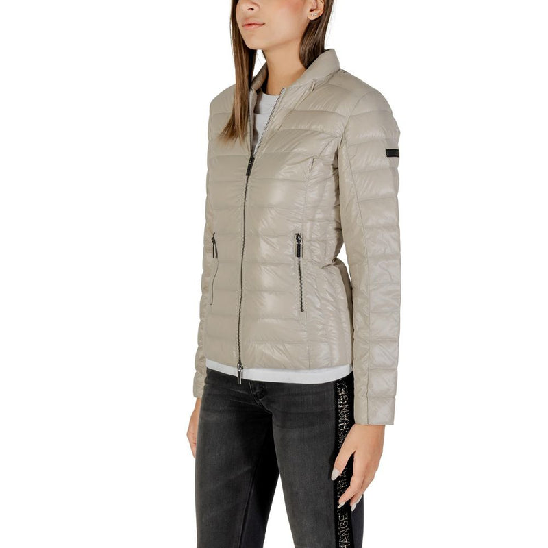 Armani Exchange Women's Beige Down Jacket - Stylish & Warm