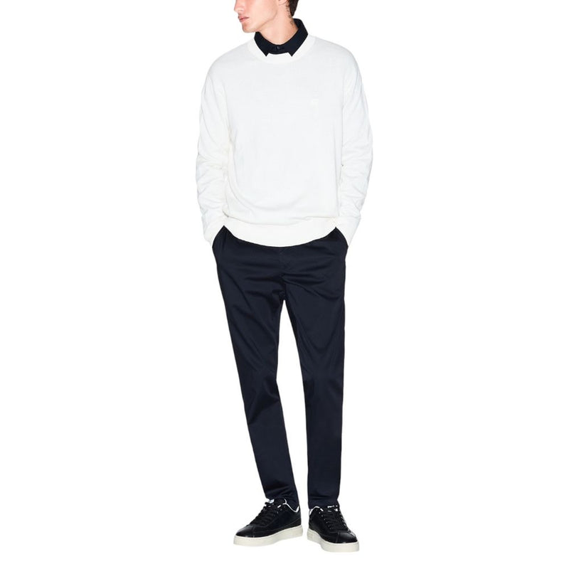 Armani Exchange Cream Viscose Sweatshirt