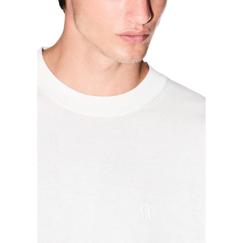 Sweat-shirt Armani Exchange en viscose crème