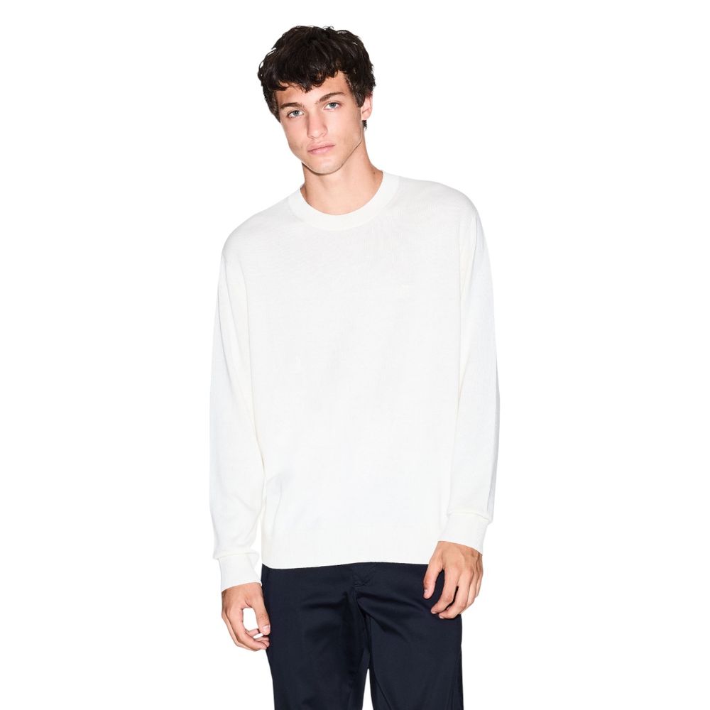 Sweat-shirt Armani Exchange en viscose crème