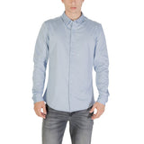 Only & Sons ONSROBIN Blue Cotton Dress Shirt for Men
