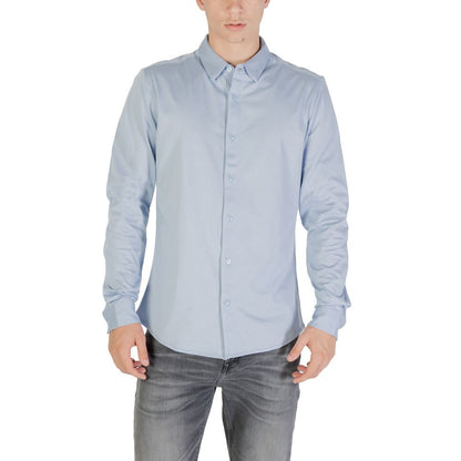 Only & Sons Blauw Katoenen Overhemd
