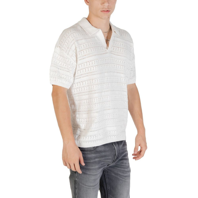 Only & Sons White Cotton Shortsleeve Shirt - ONSGRAYSON DS