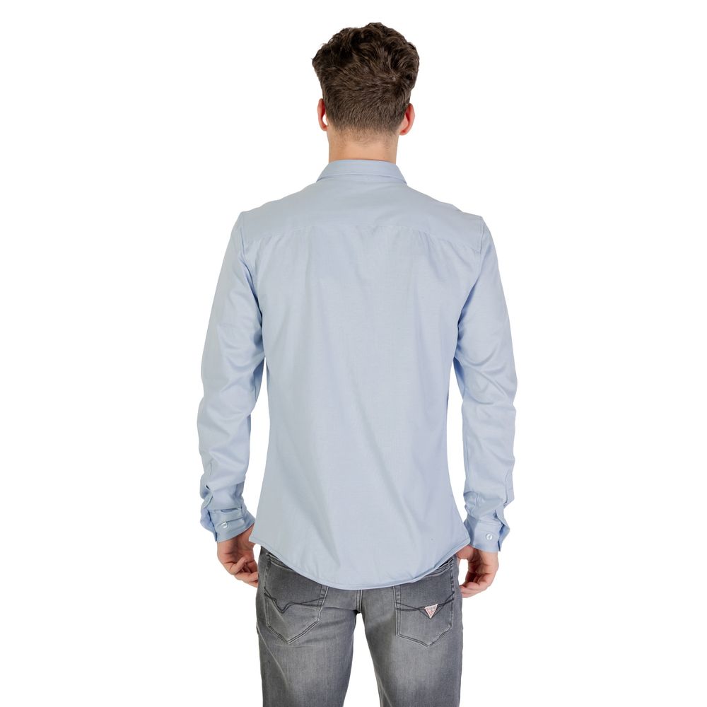 Only & Sons ONSROBIN Blue Cotton Dress Shirt for Men