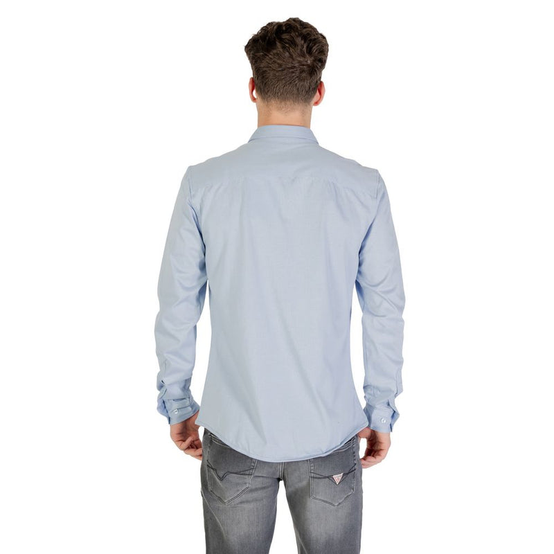 Only & Sons ONSROBIN Blue Cotton Dress Shirt for Men
