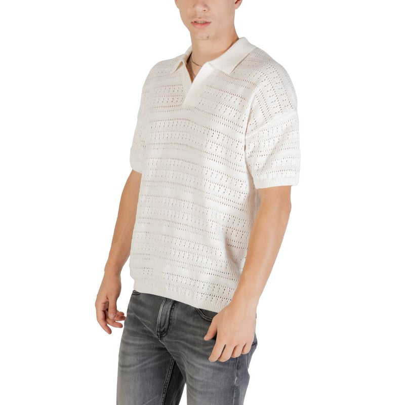 Only & Sons White Cotton Shortsleeve Shirt - ONSGRAYSON DS