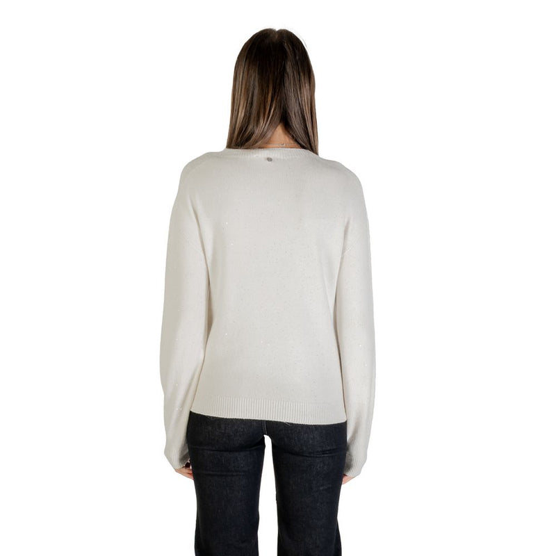 Liu Jo MAGLIA CHIUSA M/L MF5483 MA27R White Viscose Sweatshirt