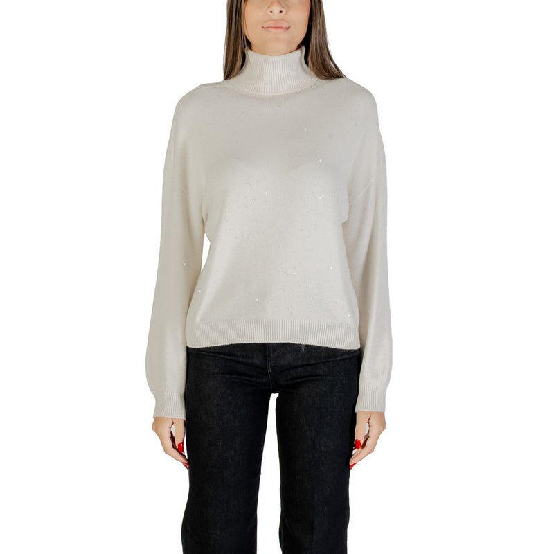 Liu Jo White Viscose Sweatshirt MF5234 MA27R