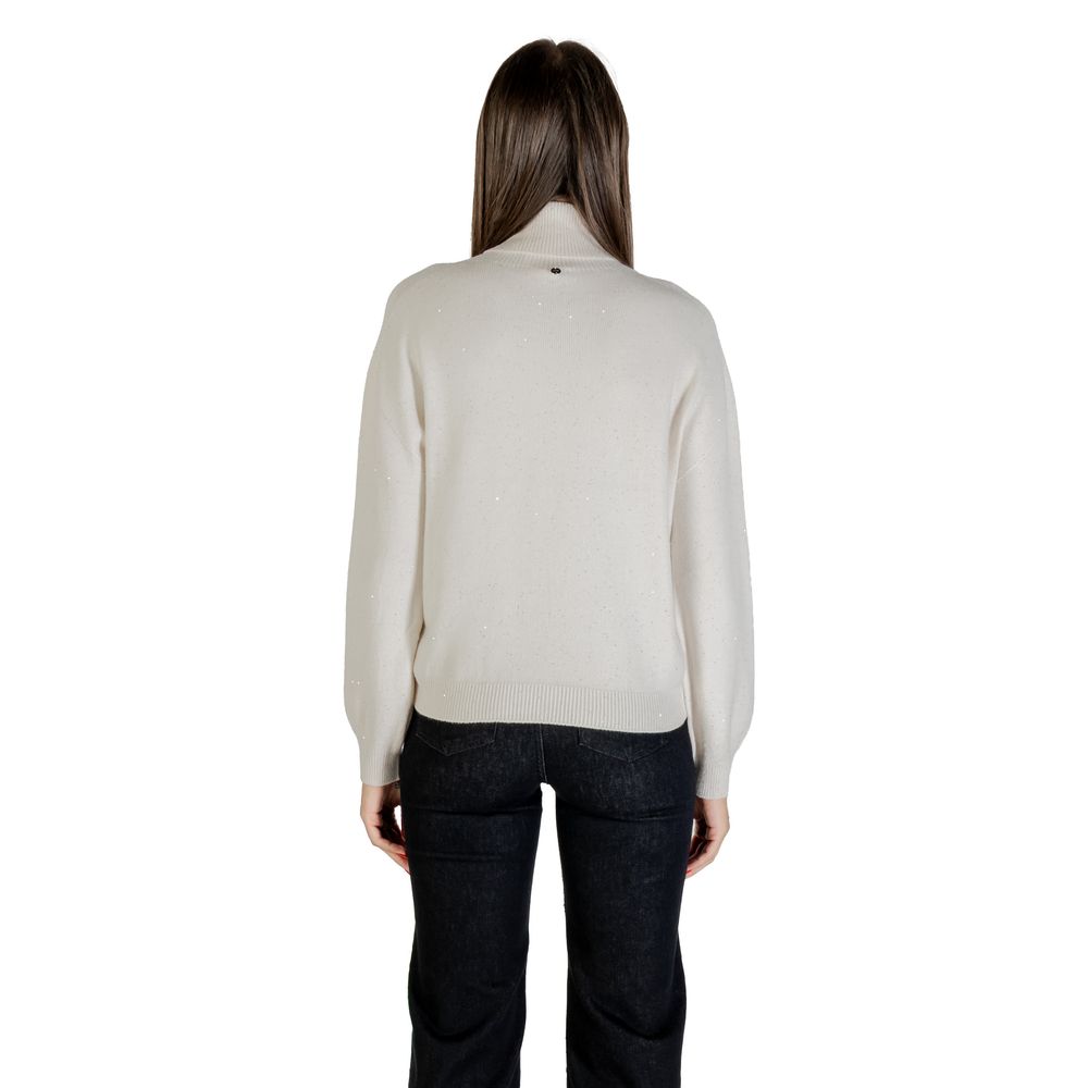Liu Jo White Viscose Sweatshirt MF5234 MA27R