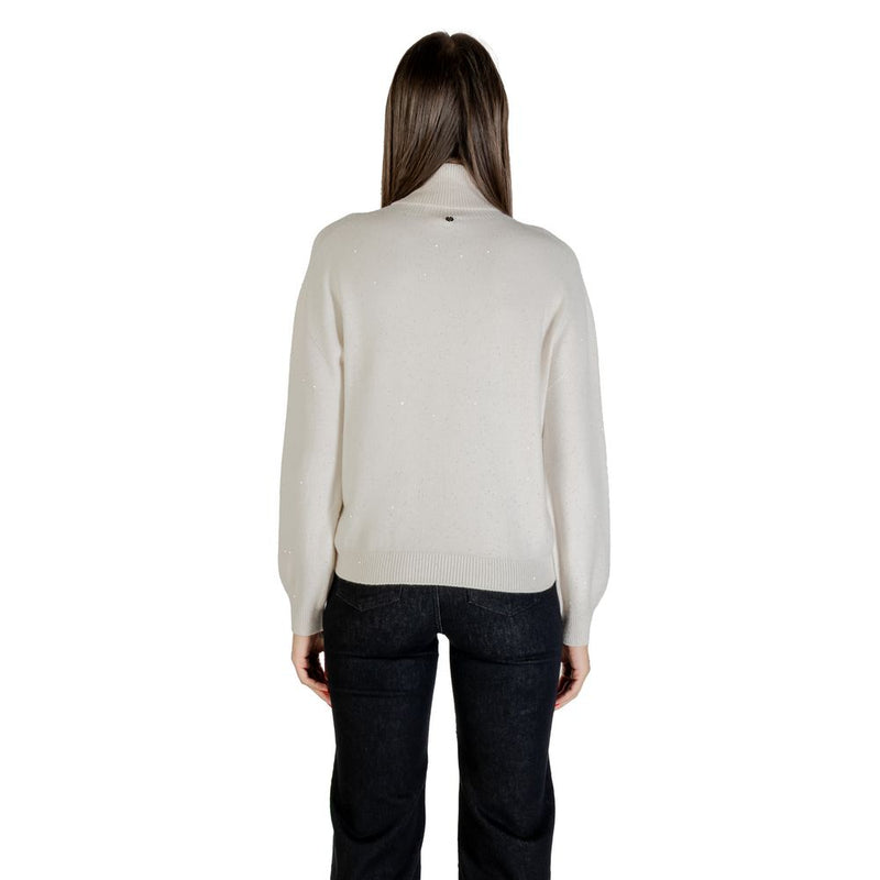 Liu Jo White Viscose Sweatshirt MF5234 MA27R