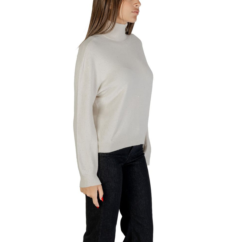 Liu Jo White Viscose Sweatshirt MF5234 MA27R