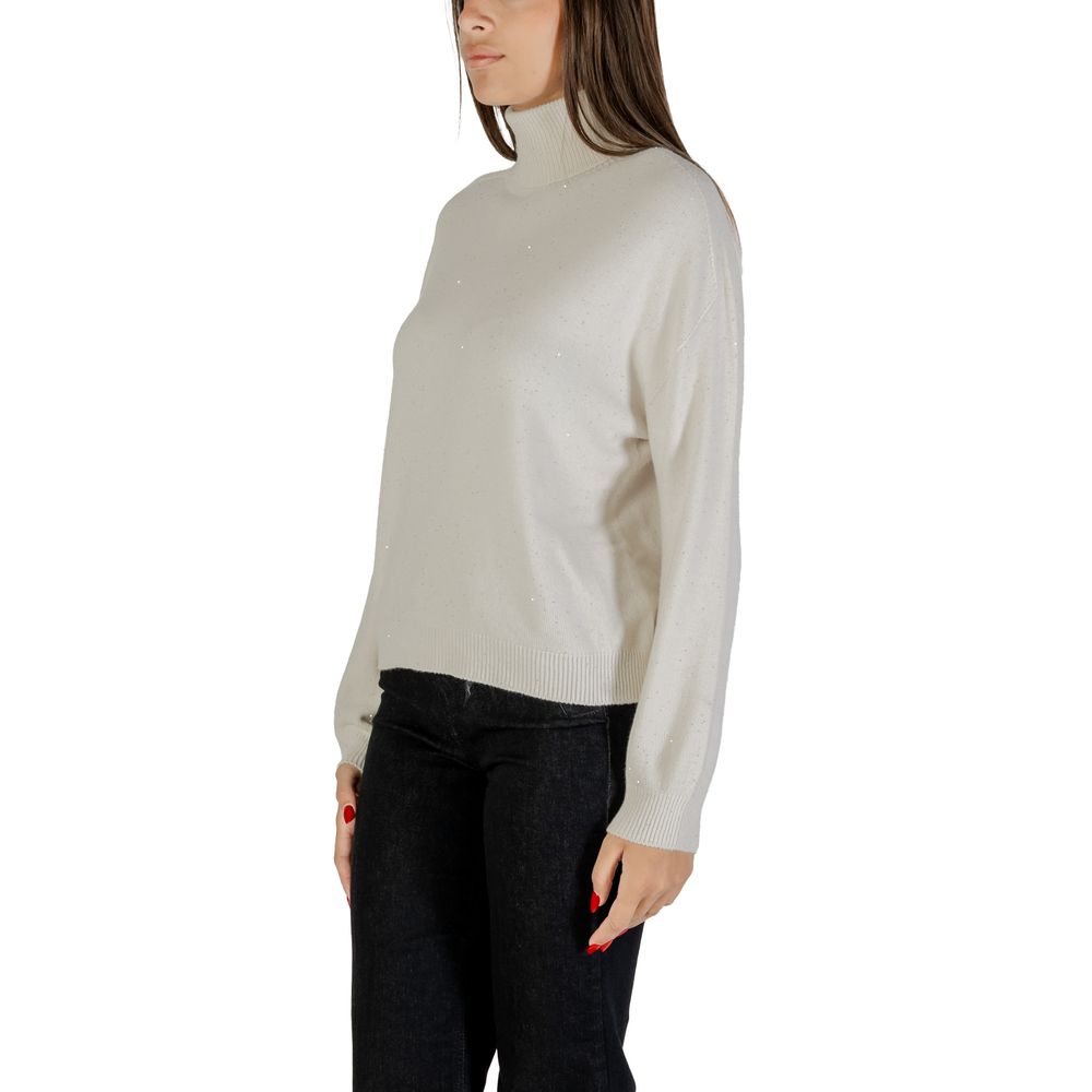 Liu Jo White Viscose Sweatshirt MF5234 MA27R