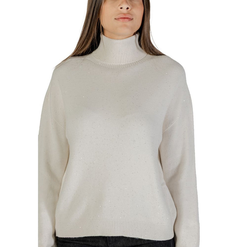 Liu Jo White Viscose Sweatshirt MF5234 MA27R