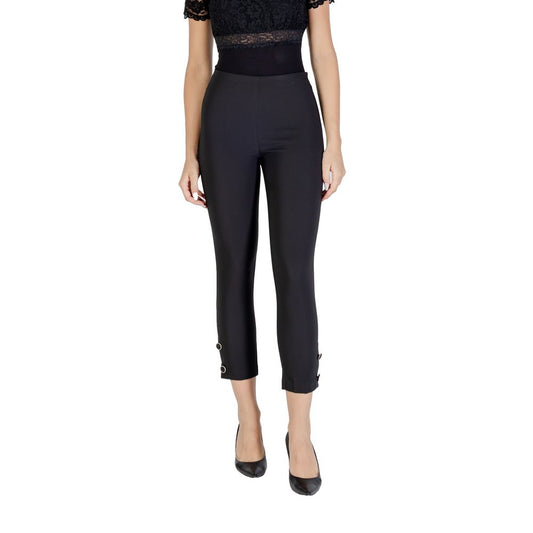 Rinascimento CFC0125414003 Pantalon Noir en Polyester pour Femme