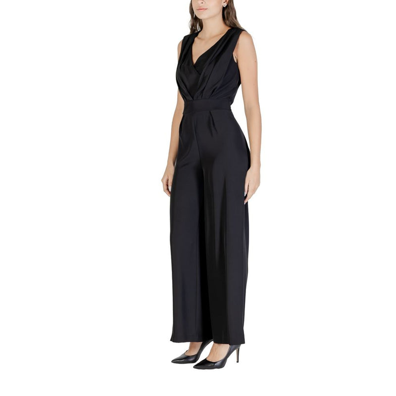 Rinascimento CFC0125311003 Black Polyester Jumpsuit for Women