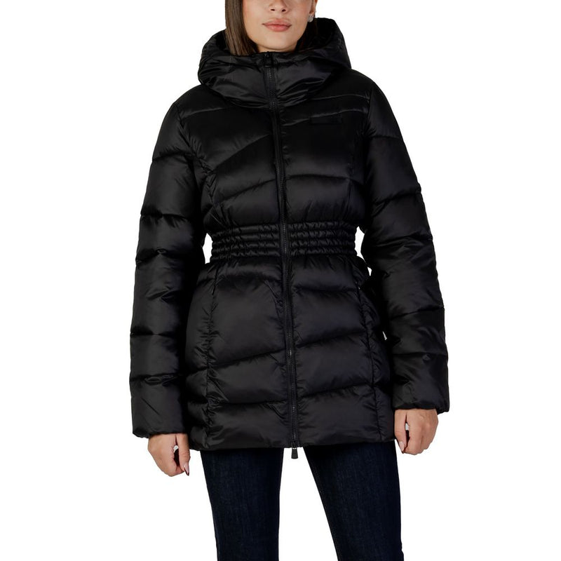 EA7 Emporio Armani Women's Black Polyamide Bomber Jacket