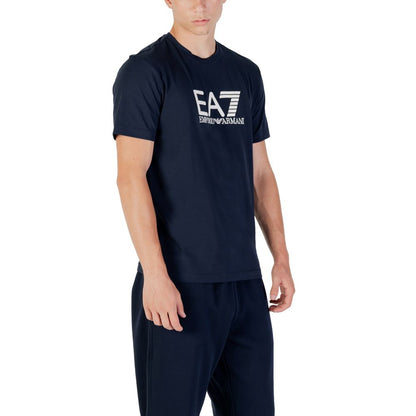 EA7 Emporio Armani Blauw Katoenen Sportkleding