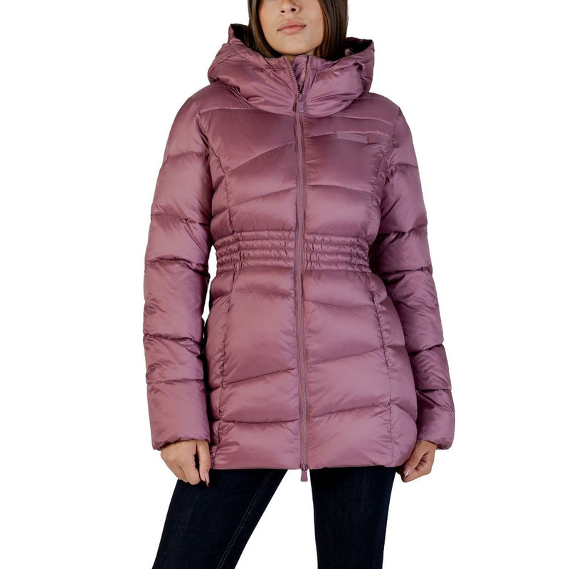 EA7 Emporio Armani Women's Purple Polyamide Bomber Jacket