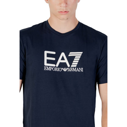 EA7 Emporio Armani Blauw Katoenen Sportkleding
