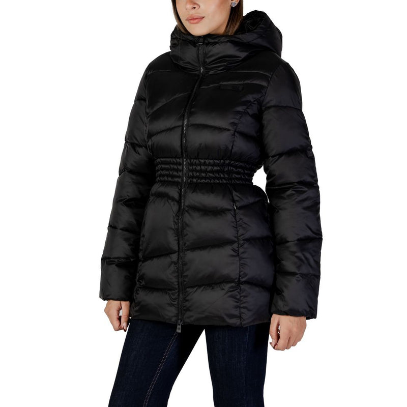 EA7 Emporio Armani Women's Black Polyamide Bomber Jacket