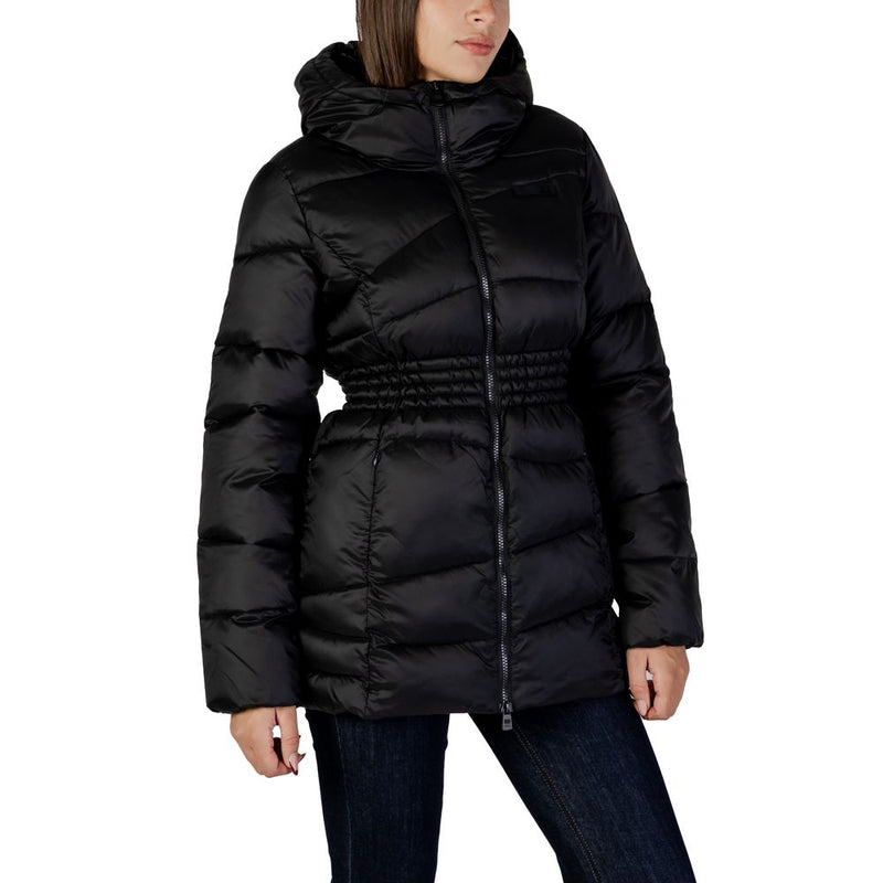 EA7 Emporio Armani Women's Black Polyamide Bomber Jacket