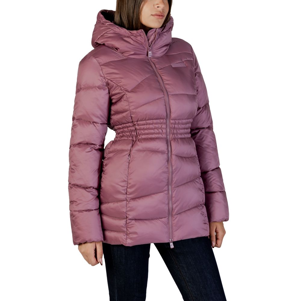 EA7 Emporio Armani Women's Purple Bomber Jacket - Stylish & Warm
