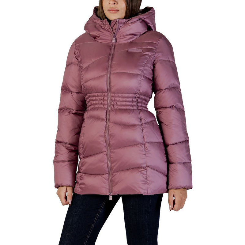 EA7 Emporio Armani Women's Purple Polyamide Bomber Jacket