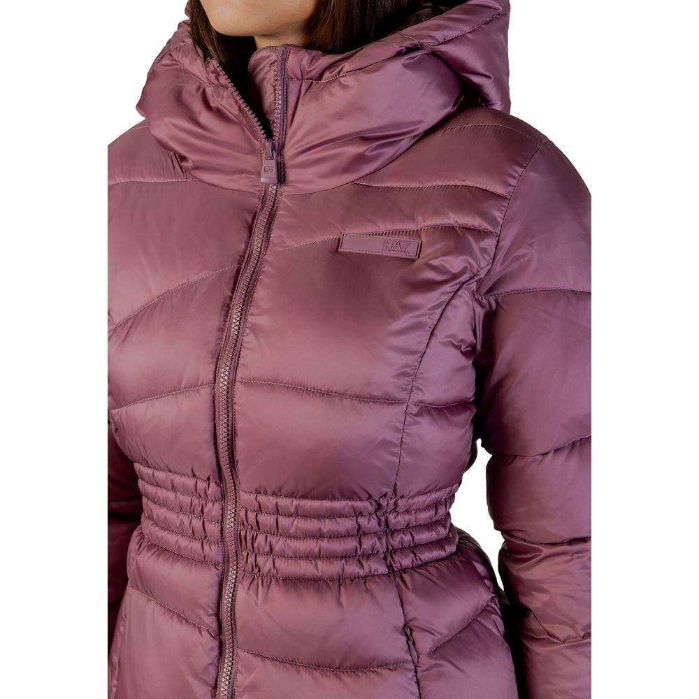 EA7 Emporio Armani Women's Purple Bomber Jacket - Stylish & Warm