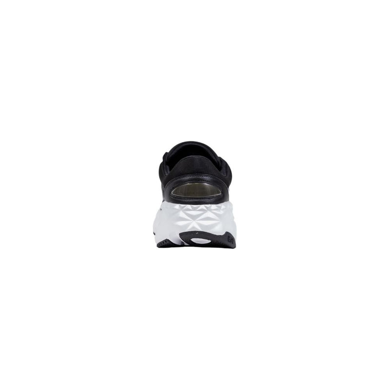 Baskets de sport en polyester noires et blanches EA7 Emporio Armani