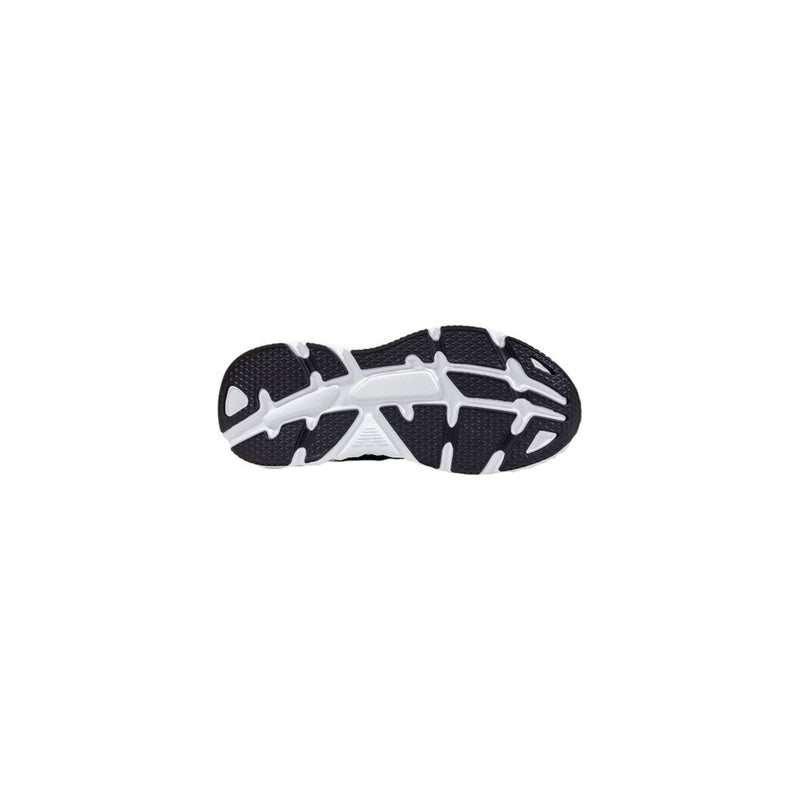 Baskets de sport en polyester noires et blanches EA7 Emporio Armani