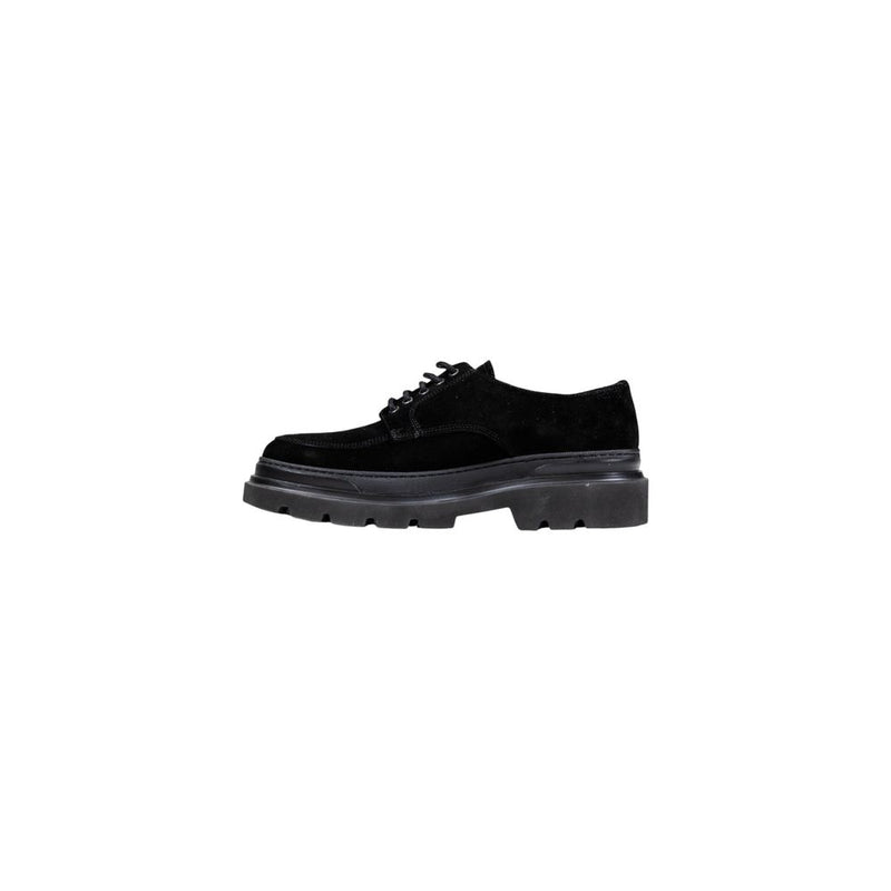 Antony Morato Black Leather Derby Shoes for Men - Stylish Comfort
