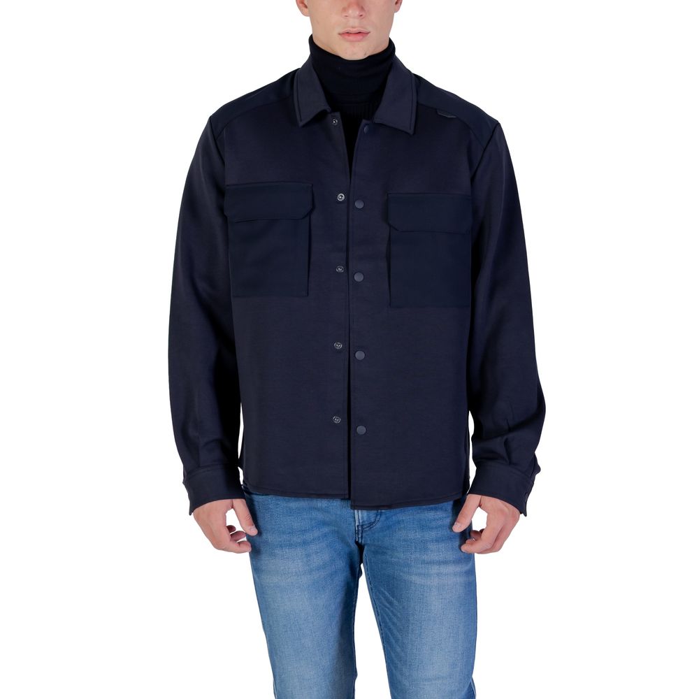 Antony Morato MMSL00771-FA150168 Blue Cotton Shirt for Men