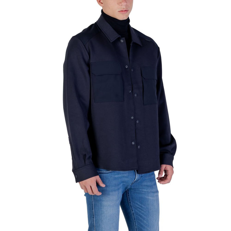 Antony Morato MMSL00771-FA150168 Blue Cotton Shirt for Men