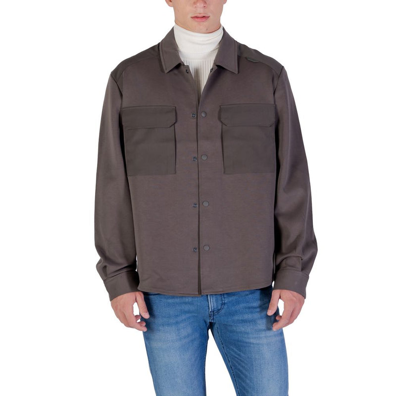 Antony Morato MMSL00771-FA150168 Green Denim Shirt for Men