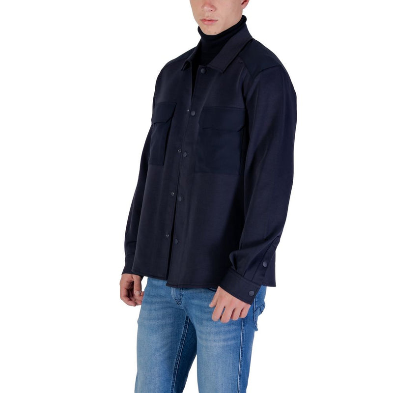 Antony Morato MMSL00771-FA150168 Blue Cotton Shirt for Men