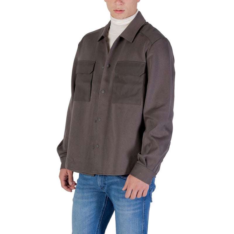 Antony Morato MMSL00771-FA150168 Green Denim Shirt for Men
