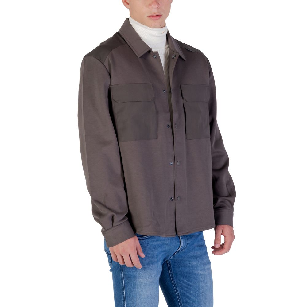 Antony Morato MMSL00771-FA150168 Green Denim Shirt for Men