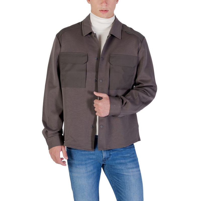 Antony Morato MMSL00771-FA150168 Green Denim Shirt for Men