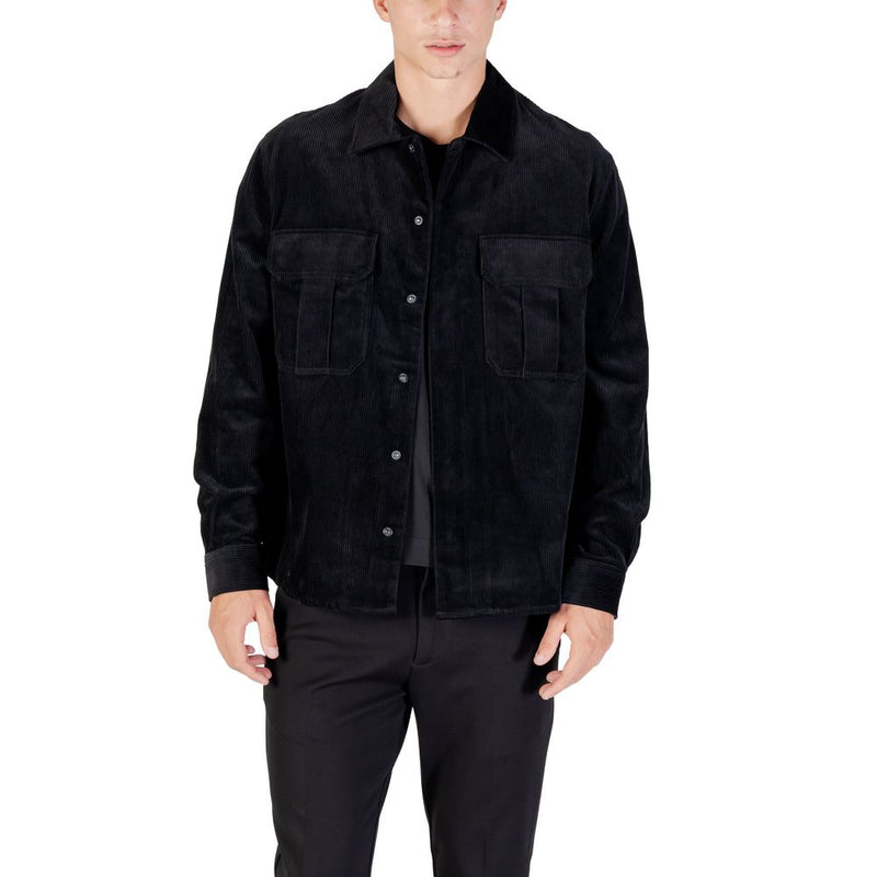 Antony Morato MMSL00770-FA300030 Black Cotton Shirt